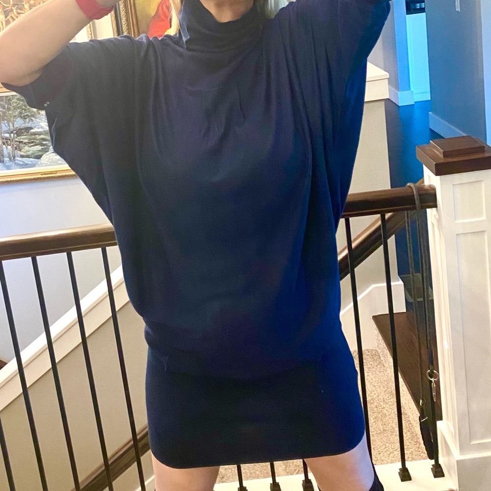 Navy tunic by BCBG